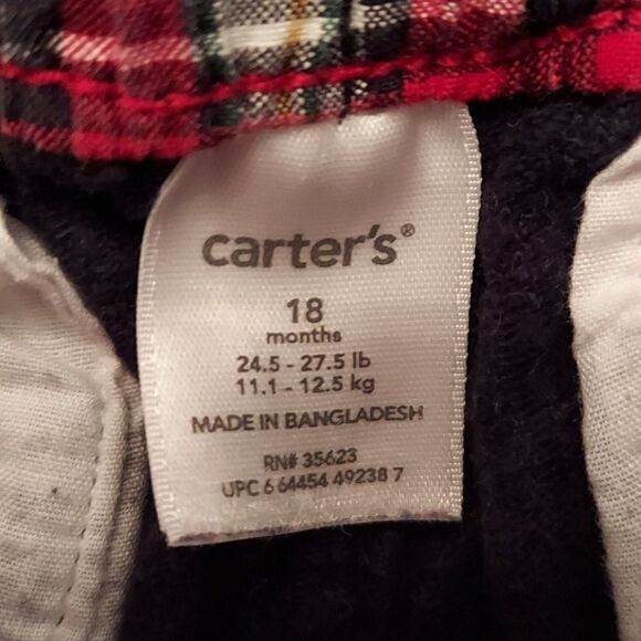 Carter's Black Corduroy Pants 18M - Picture 2 of 2